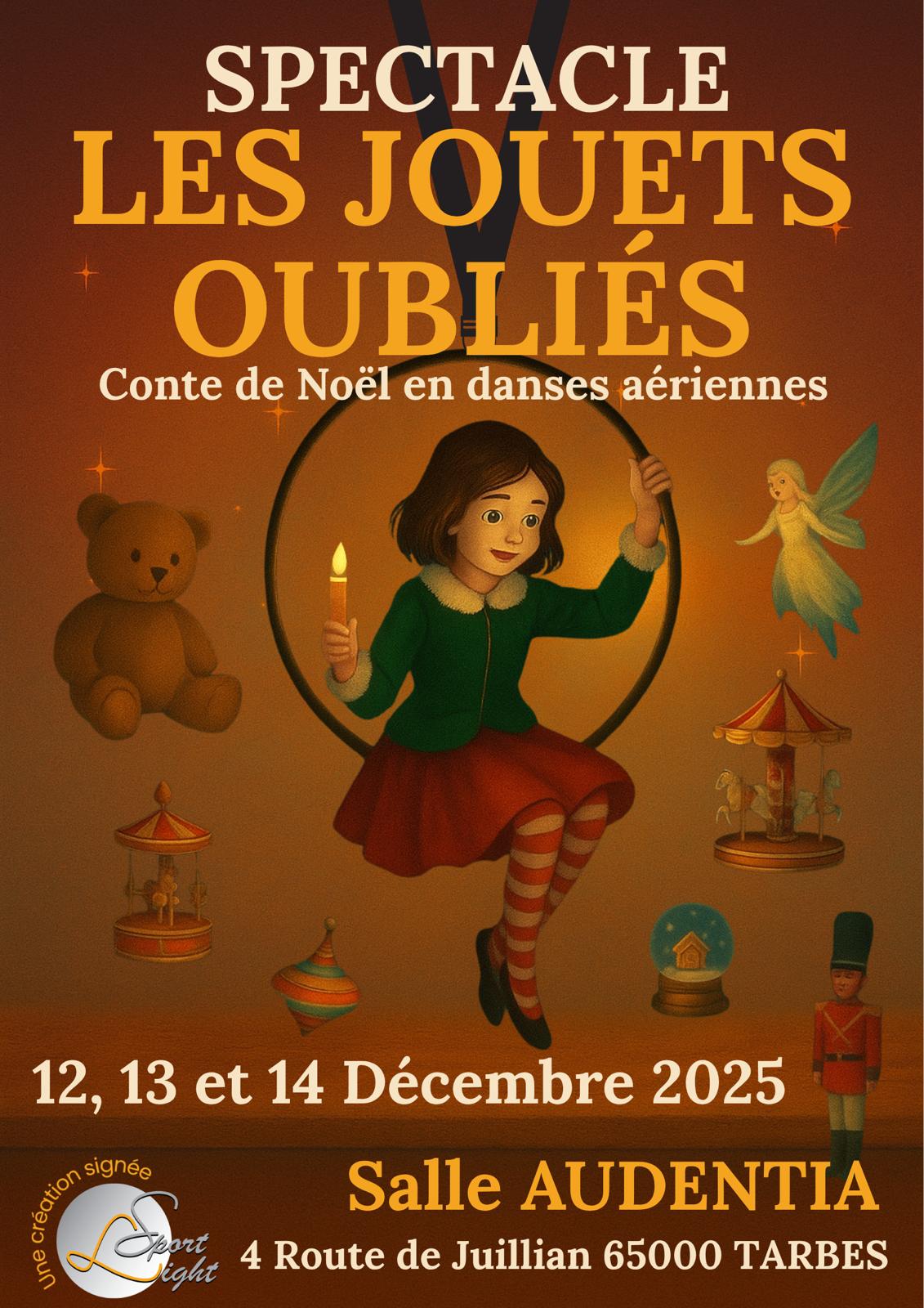 Affiche SPECTACLE LES JOUETS OUBLIÉS - 12, 13 ET 14 DÉCEMBRE