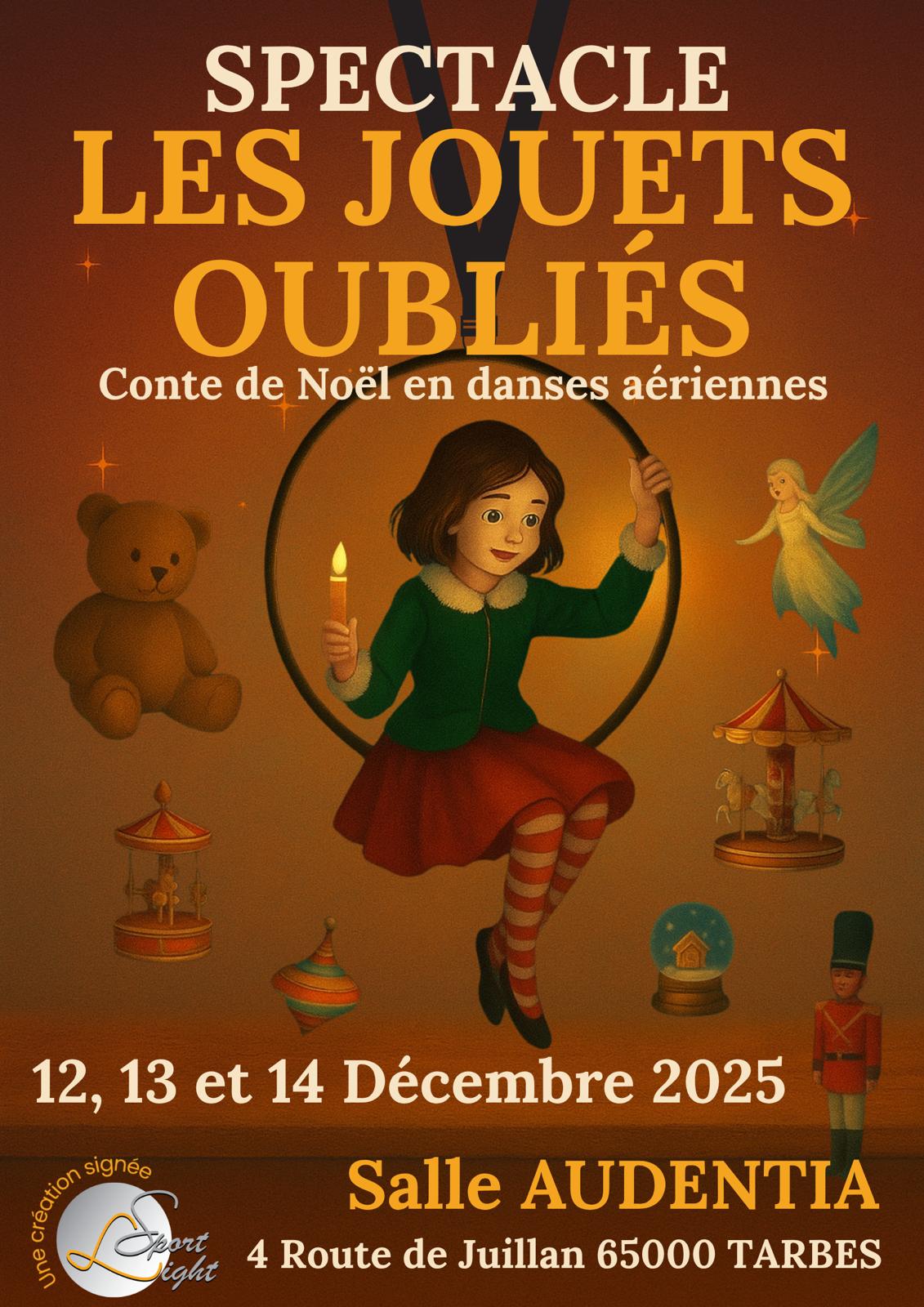 Affiche SPECTACLE LES JOUETS OUBLIÉS - 12, 13 ET 14 DÉCEMBRE