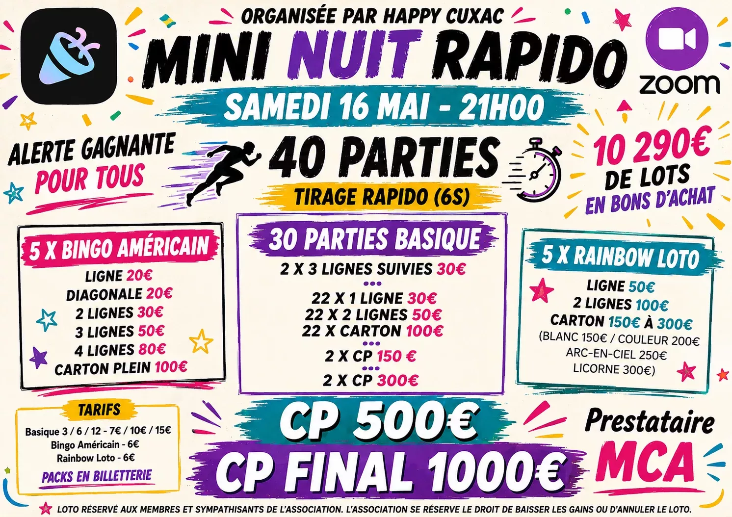 Affiche Happy Cuxac - Samedi 16 mai